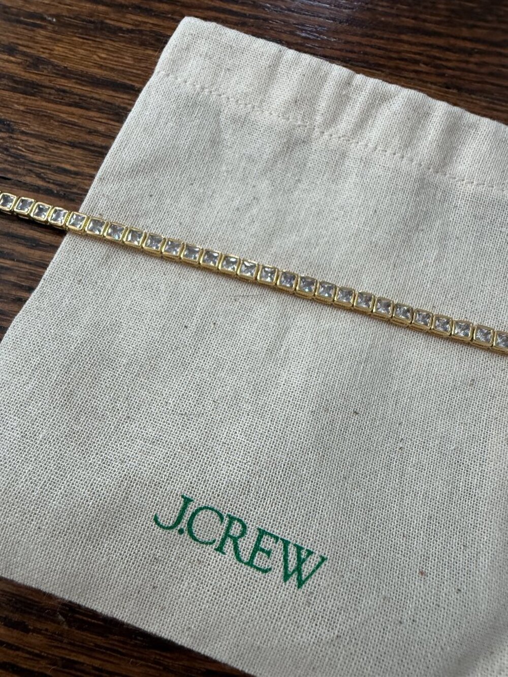 J Crew CZ Diamond Tennis Necklace